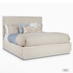 Marseilles Light Tone Panel Bed QUEEN SIZE