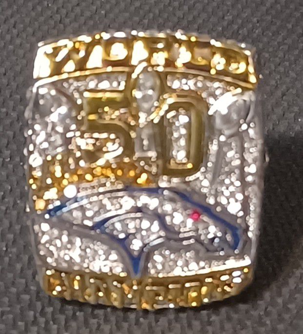 Denver Broncos Championship Ring SB MVP Petyon Manning 50 New Highly Detailed Elway