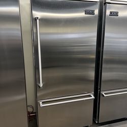 Viking 36” Inch Wide 5Series Built In Bottom Freezer Refrigerator In Stainless Steel 