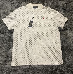 Ralph Lauren Polo Shirt Sailboat Monogram White Size