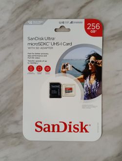 Sandisk Ultra 256GB MicroSDXC Memory Card (Brand New)