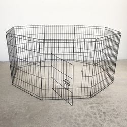 (NEW) $44 Foldable 30” Tall x 24” Wide x 8-Panel Pet Playpen Dog Crate Metal Fence Exercise Cage Play Pen 
