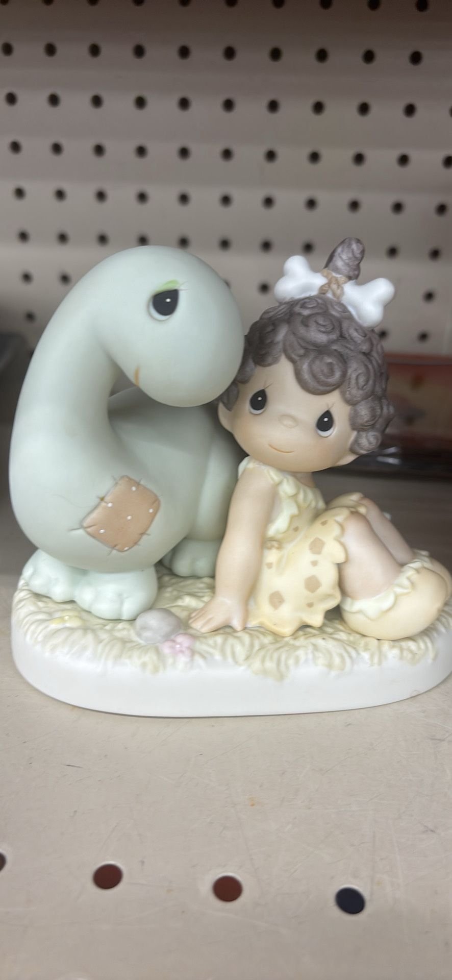 Precious Moments Friends From The Very Beginning 261068 girl with dinosaur