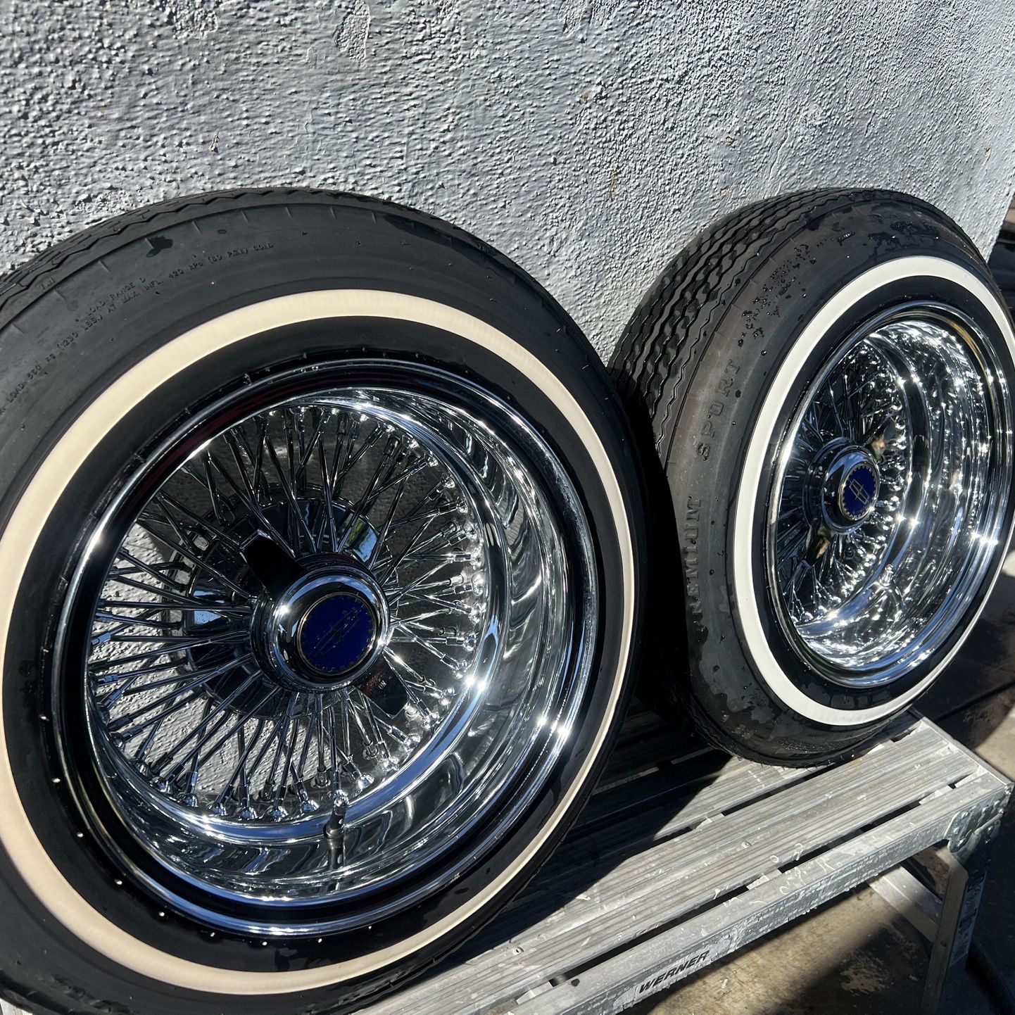14x7 72 Spoke Dayton Style Wheels And Tires for Sale in Upland, CA ...