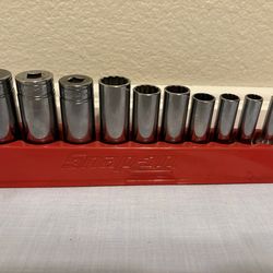 Snapon 211SFY 3/8 Drive 12 Point SAE Deep Flank Socket