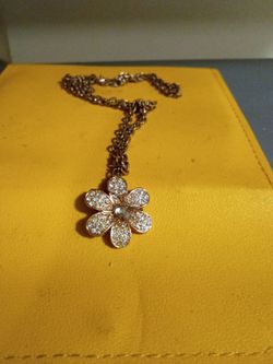 Van Cleef Gold & Moissanite Necklace