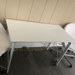 Table And 2 Office Chairs