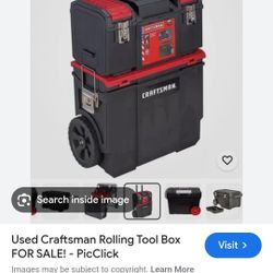 Craftsmen Roll Away With Upper Tool Box Clip On