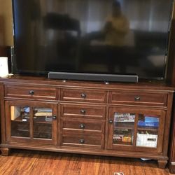 Tv Stand Console  Dresser 70" Inch  Solid Wood