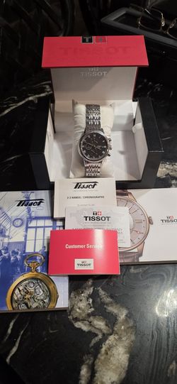 TISSOT SWISS MADE CARSON AUTOMATIC CHRONOGRAPH T085427A SAPPHIRE CRYSTAL MINT!!