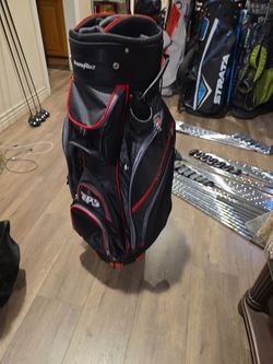 POWER BILT TPS - GOLF  CART BAG (14 WAY DIVIDER, RAIN COVER) BRAND NEW CONDITION