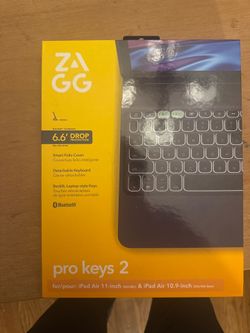 Zagg IPad case and keyboard for iPad Air