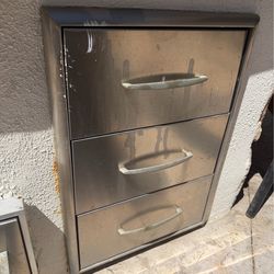 3 drawer outdoor kitchen drawers
