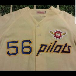 Sold at Auction: XL Mitchell & Ness Minor League Seattle Pilots Jersey