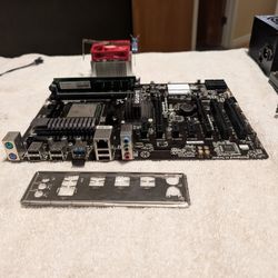 Lot of 3 AMD AM3+ Motherboards W/FX CPU's and DDR3 Ram