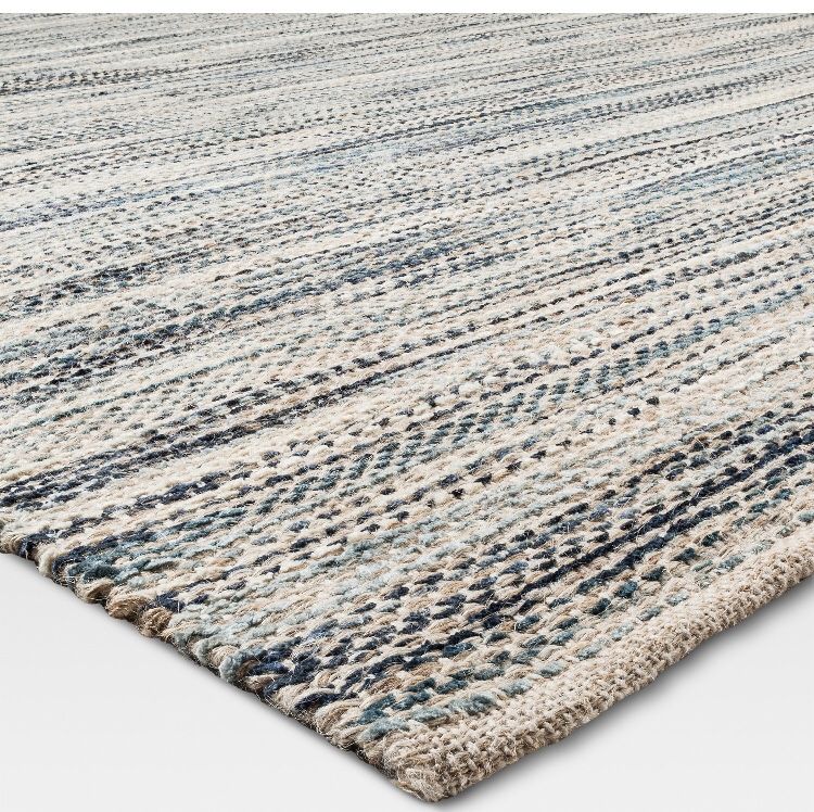 90038 TARGET Threshold Mckenney Area Rug 7x10 Blue Multicolor Natural