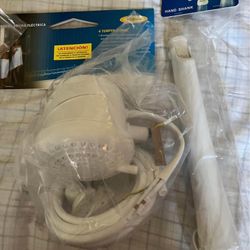 Electric hot water shower head
