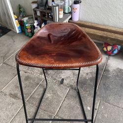 Leather Bar Stool