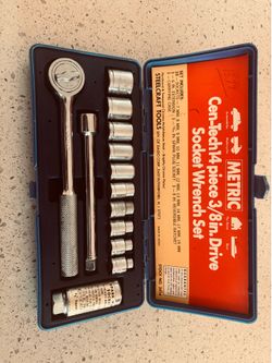 Vintage Metric Socket Wrench Set