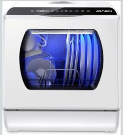 Portable Countertop Dishwasher No Hookup Needed for Apartment, RV, Dorm Kitchen