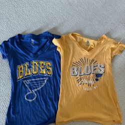 Lot Of 2 Womens Small Blues Shirts 