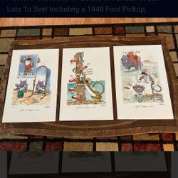 3 Signed John Darkow Prints Mizzou Tigers