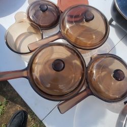 Vintage Vision Amber Glass Cookware