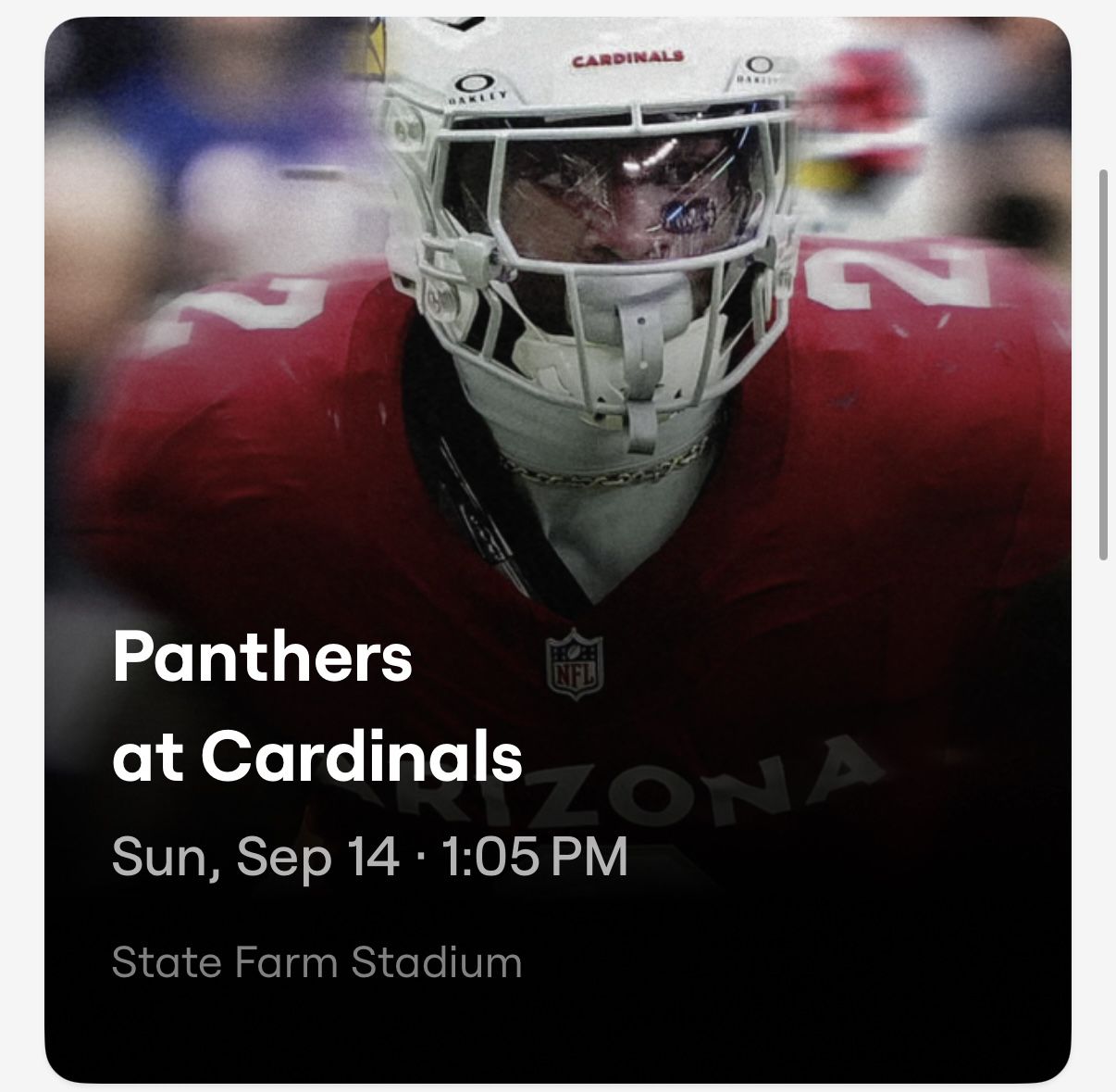 Cardinals Vs Panthers Tickets