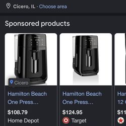 hamilton beach one press 12 cup coffee maker