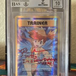 Pokemon Signed Rachel Lillis Misty's Determination Full Art XY Evolutions