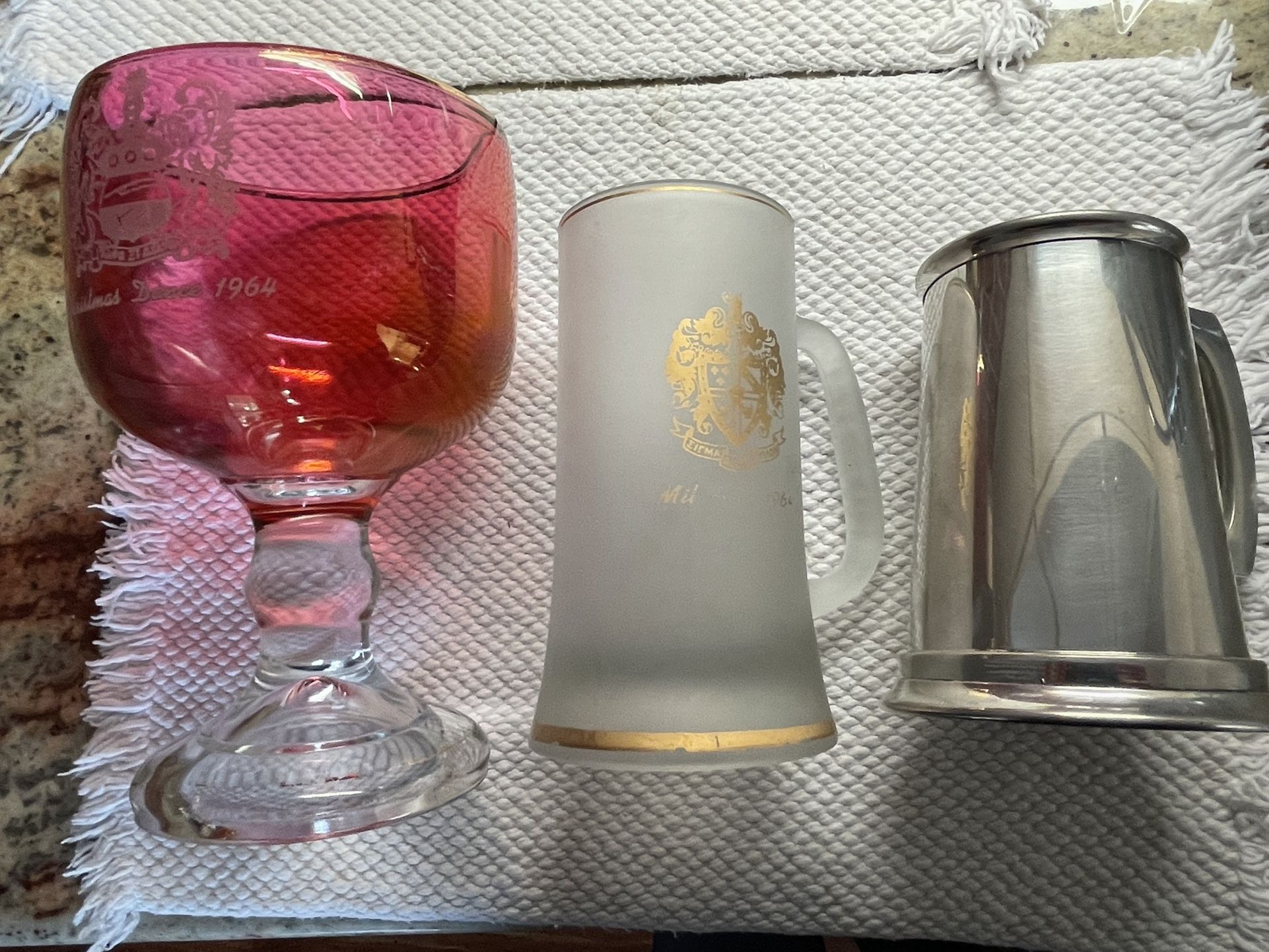 3 Vintage Mugs-$20