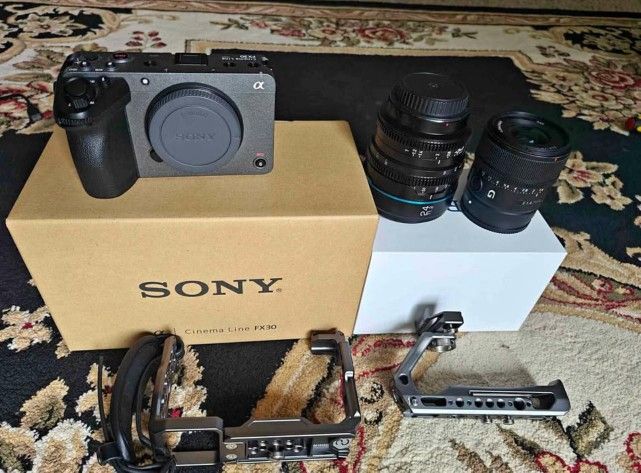 Sony Fx30 With Lenses 