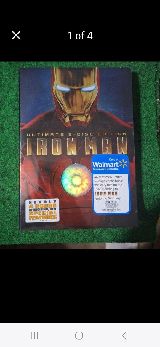 Ironman Sealed Dvd With Rare Comic