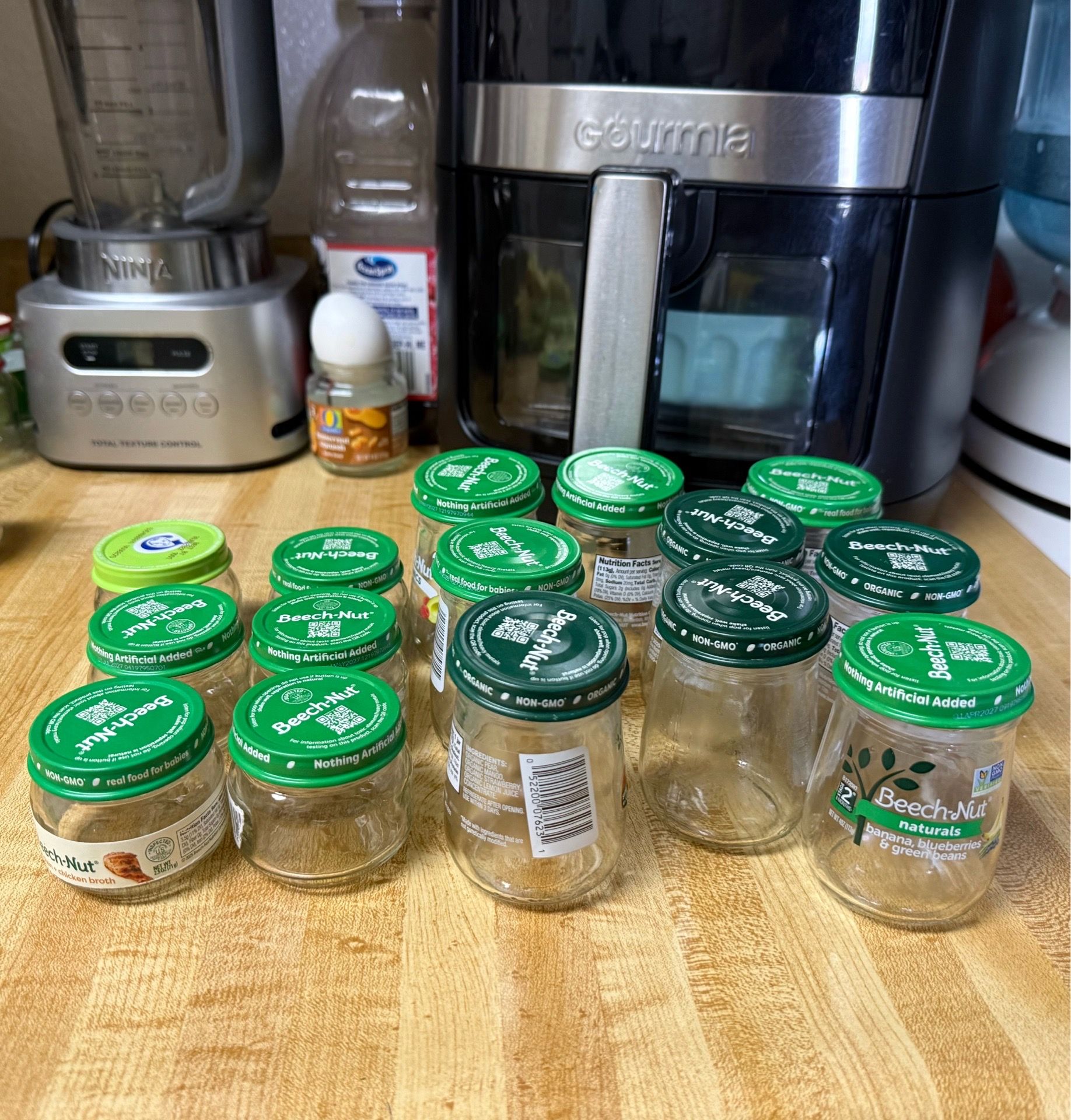 glass baby jars