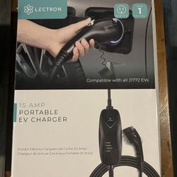 Lectron Level 1 EV Charger ETL Certified 110V 15 Amp 16 ft Extension Cord J1772