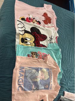 Lot of 4 Toddler girl T- shirts size 2T