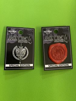 Hard Rock Pins John wick 4 Limited Edition 2 Pieces 
