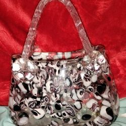 Gorgeous Vintage Glass Purse