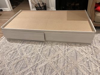 Twin Bed Frame And Mattress (Ikea)