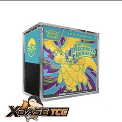 Pokemon ETB ACRYLIC DISPLAY CASE PROTECTOR FOR Elite Trainer Box, Magnetic
