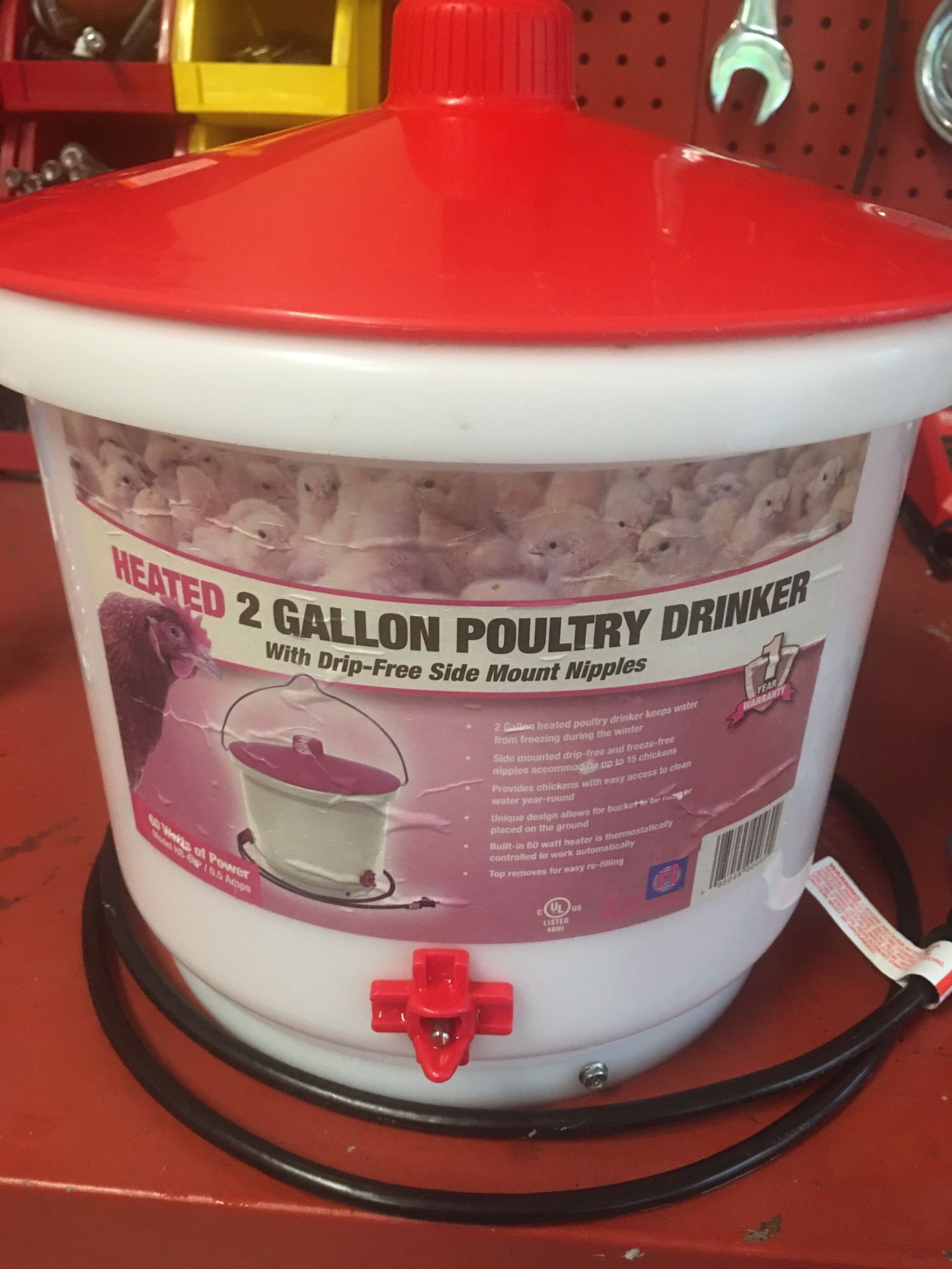 Heated 2 Gallon Poultry waterer