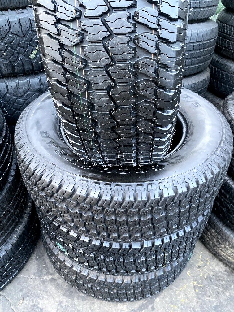 LT 275/65/18 GOODYEAR WRANGLER FOUR GOOD USED TIRES 95 TREAD LIFE