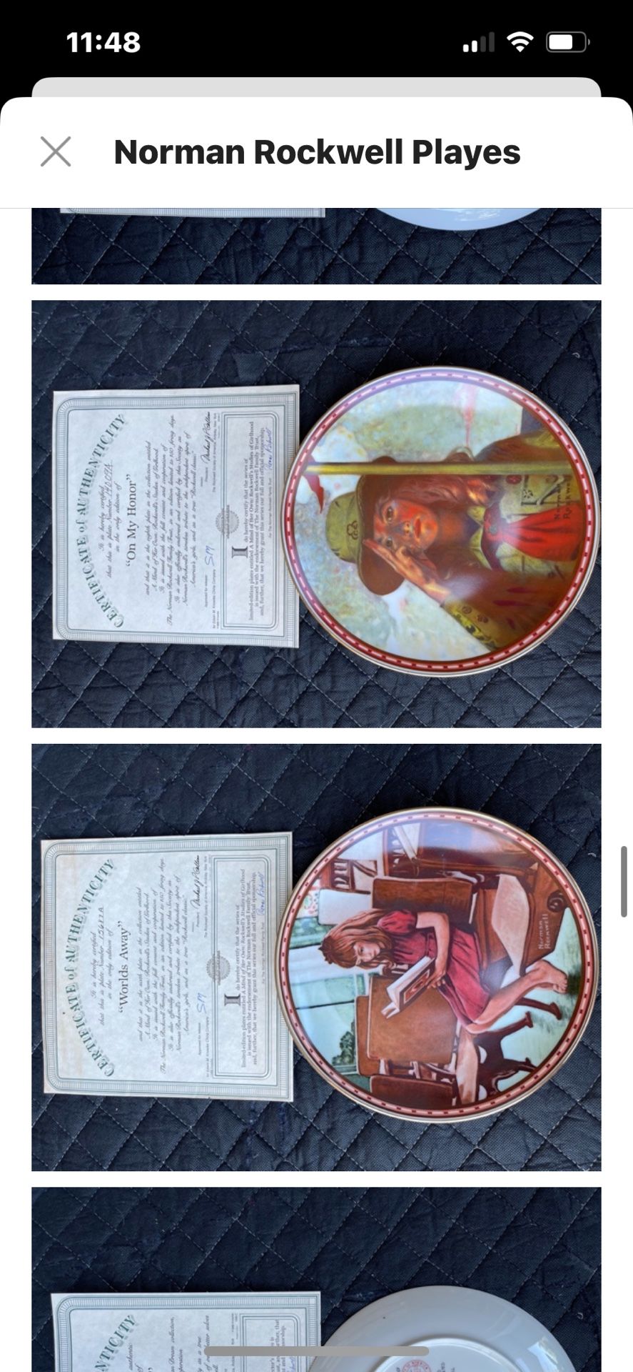 Collectable Plates Norman Rockwell Plates