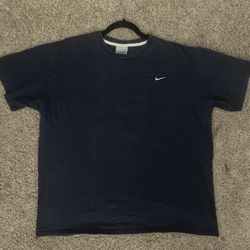 Vintage 90s Nike Swoosh Logo Black T-Shirt. Size XXL Made In USA. Short Sleeve