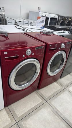 LG front load washer & electric dryer