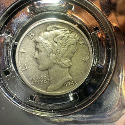 1943-D BU Mercury Dime 