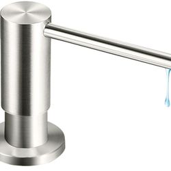 Soap Dispenser for Kitchen Sink:
Built in Sink Soap Dispenser Pump, Brushed
Nickel Stainless Steel Sink Soap Dispenser
with 47" Tube Kit Fit for Kitch