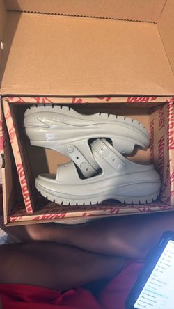 White Platform Clog Sandals
