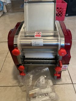 YIMOHOME COMERCIAL PASTA MAKER Electrical Noodle Pasta Roller Cutter.