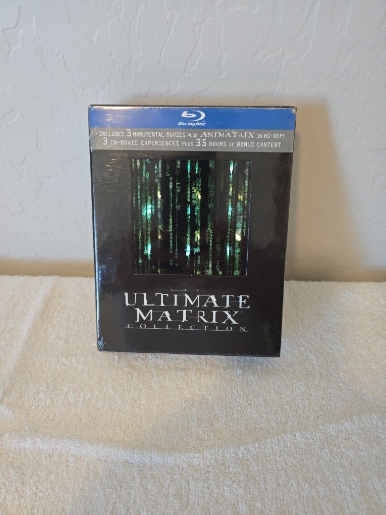 New Factory Sealed The Ultimate Matrix Collection ( Blu-Ray, 2004) 5 Disc